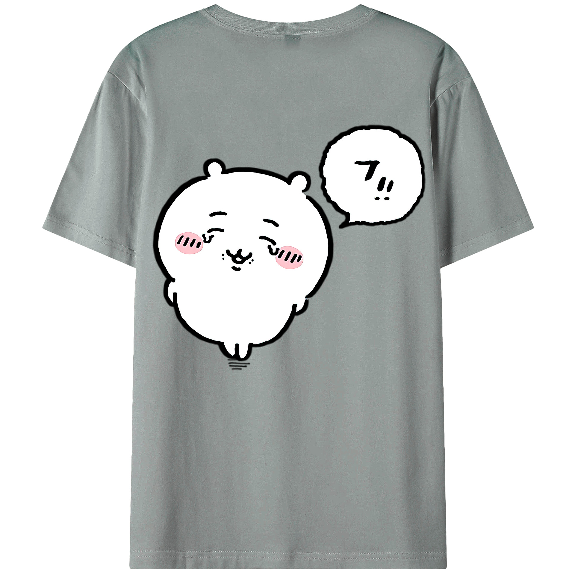 （画像用） ちいかわ ちいかわ Chii-kawa chiikawa 綿100％ メンズ半袖Tシャツ（バックプリント） 通気性